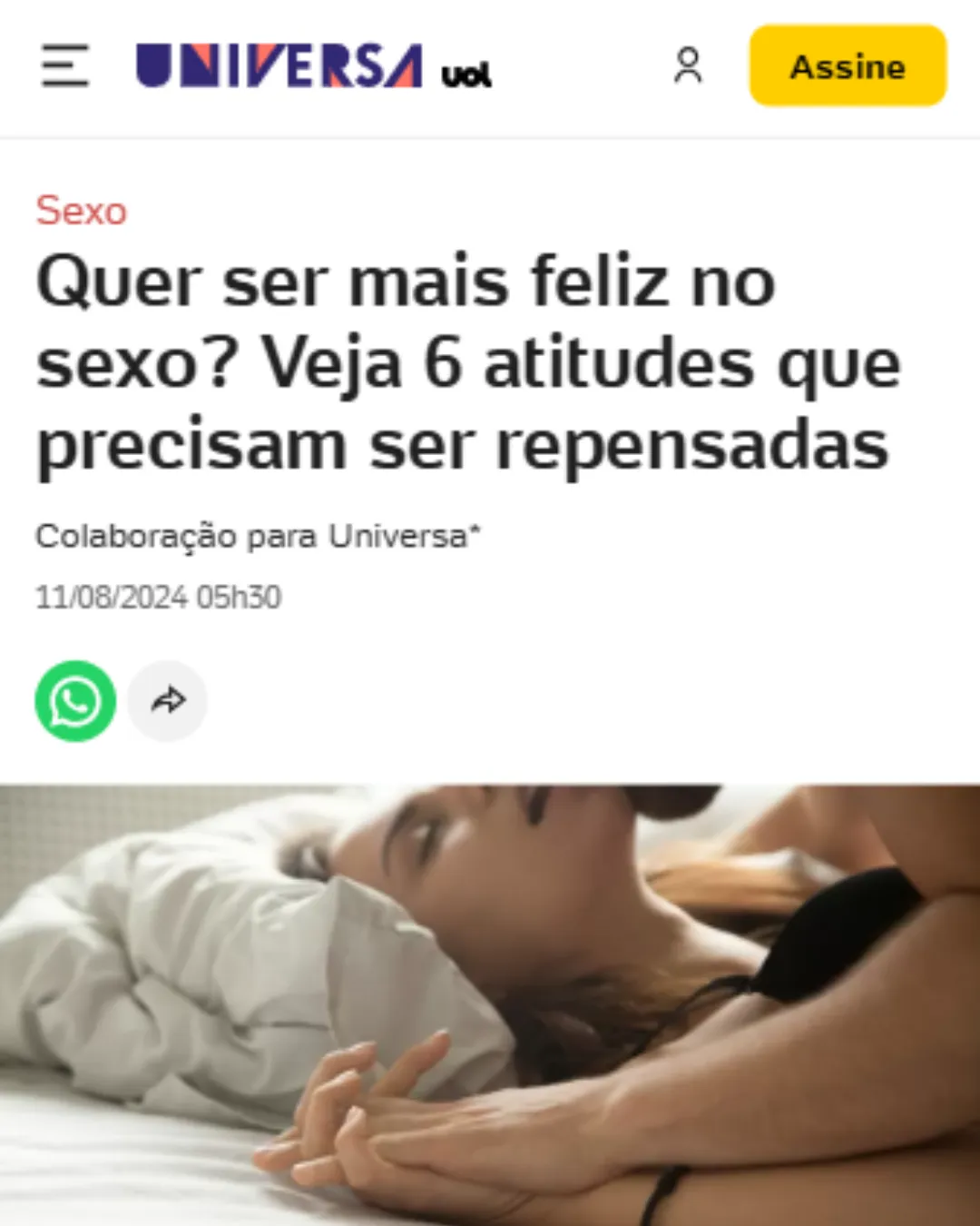 Quer ser mais feliz no sexo? Veja 6 atitudes que precisam ser repensadas